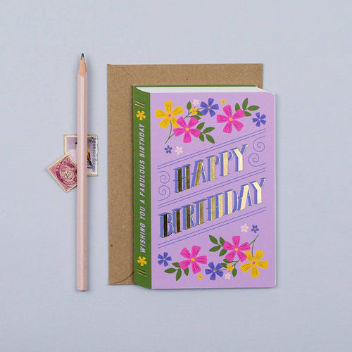 Birthday Book Butterfly Card
