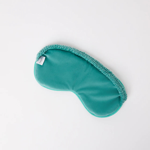 Seahorse Turquoise Embroidered Eye Mask