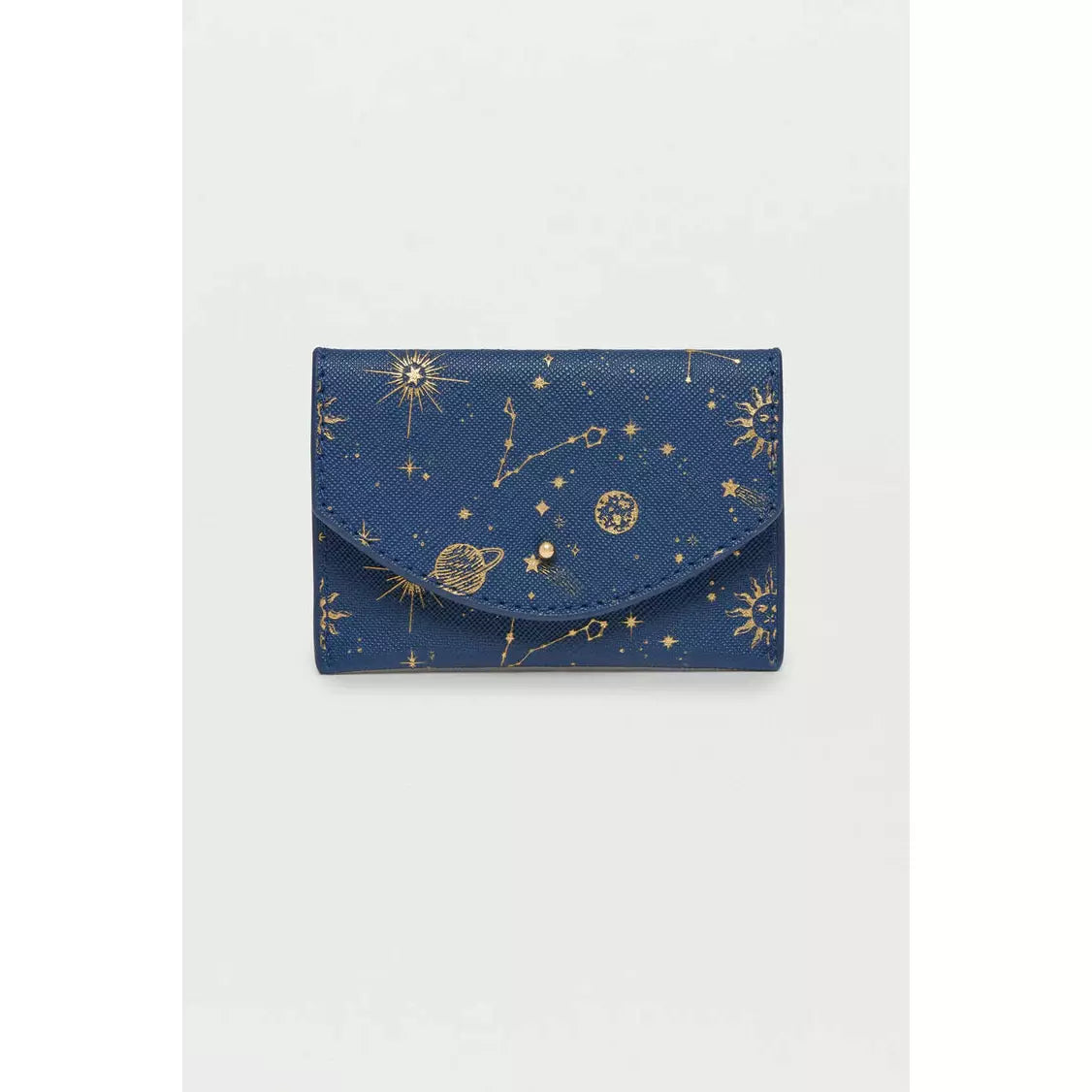Navy Celestial Envelope Card Purse