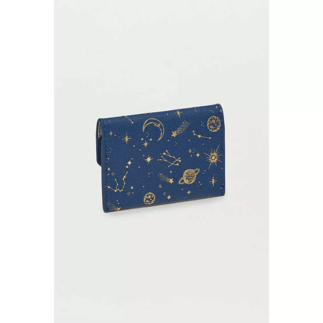 Navy Celestial Envelope Card Purse