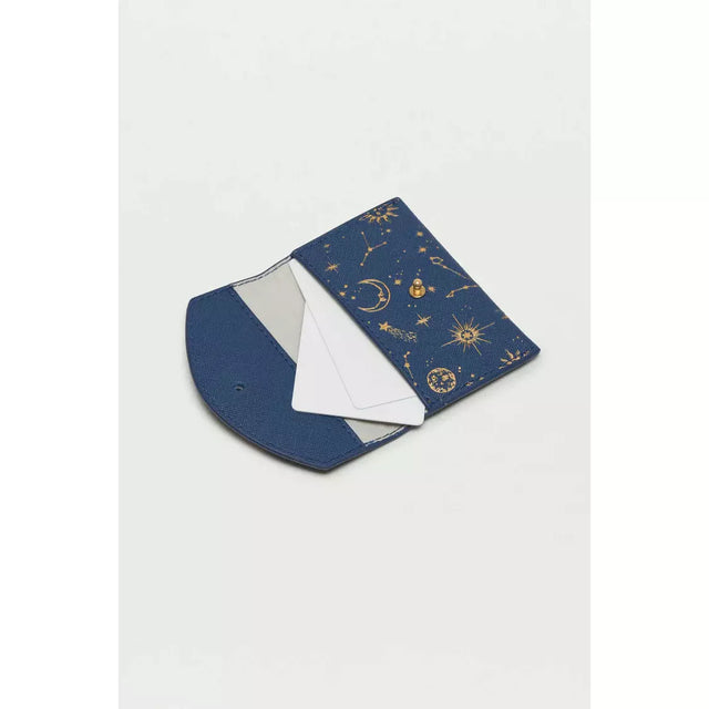 Navy Celestial Envelope Card Purse