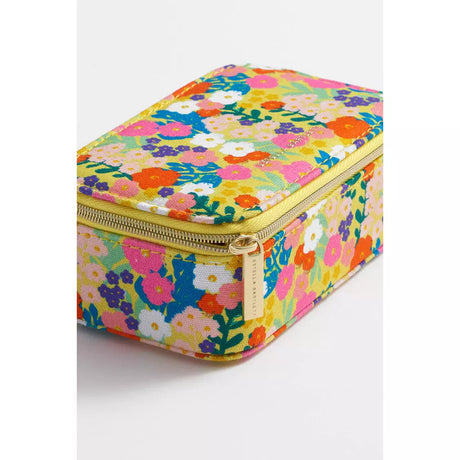 Yellow Floral Print Jewellery Box