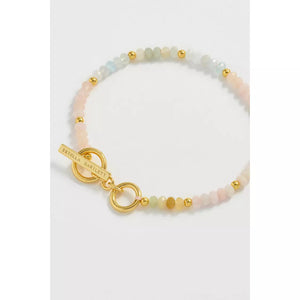 Pastel Rainbow Mix Semi Precious Beaded Bracelet