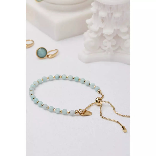 Amazonite Gemstone Amelia Bracelet