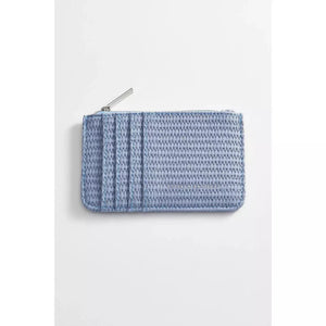 Blue Rattan Card Purse