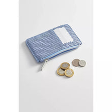 Load image into Gallery viewer, Blue Rattan Card Purse