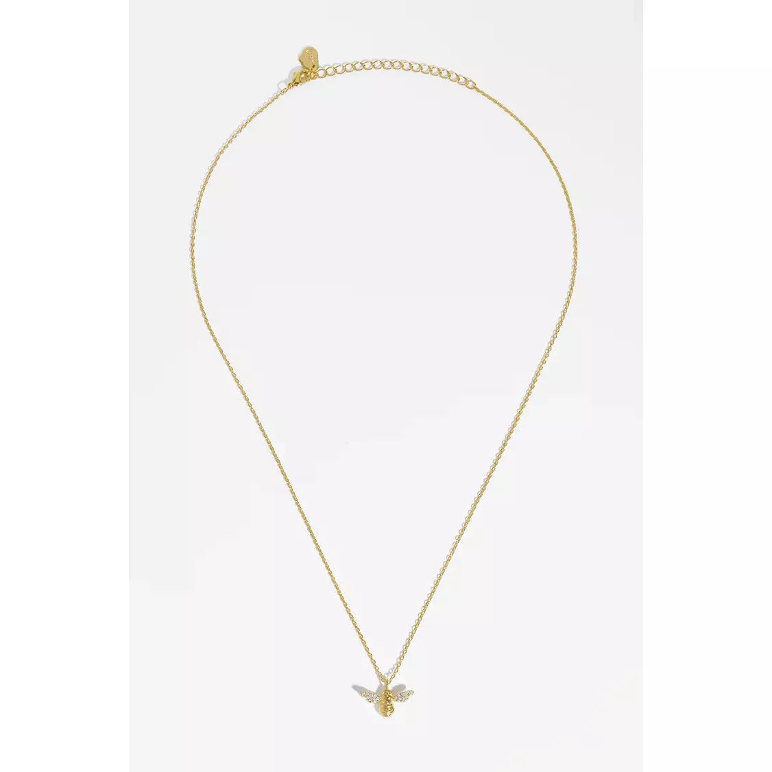 Bee With Sparkly Wings Gold Plated Necklace