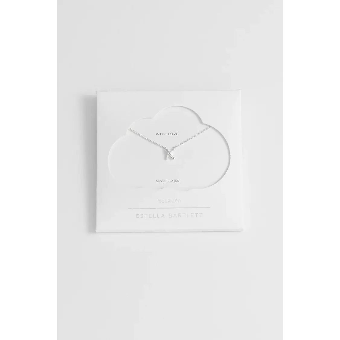 Kiss Silver Plated Necklace