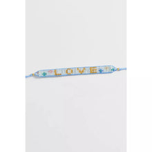 Load image into Gallery viewer, Blue Beaded Cord Love Bracelet