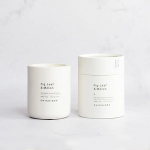 Fig Leaf and Melon Concrete Candle