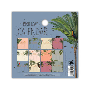 Tropical Palm Tree Birthday Wall Calendar