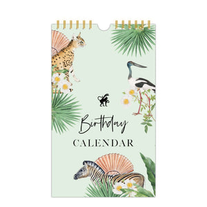 Tropical Animals Birthday Wall Calendar