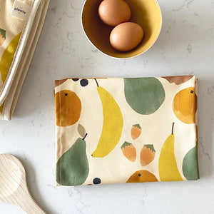 Fruit Print Tea Towel