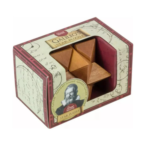 Mini Wooden Puzzle: Galileo's Star