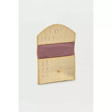 Load image into Gallery viewer, Gold Crocodile Effect Envelope Card Purse