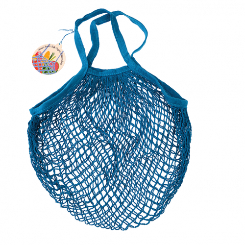 Organic Cotton String Bag Blue