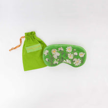 Load image into Gallery viewer, Green Daisy Velvet Eye Mask