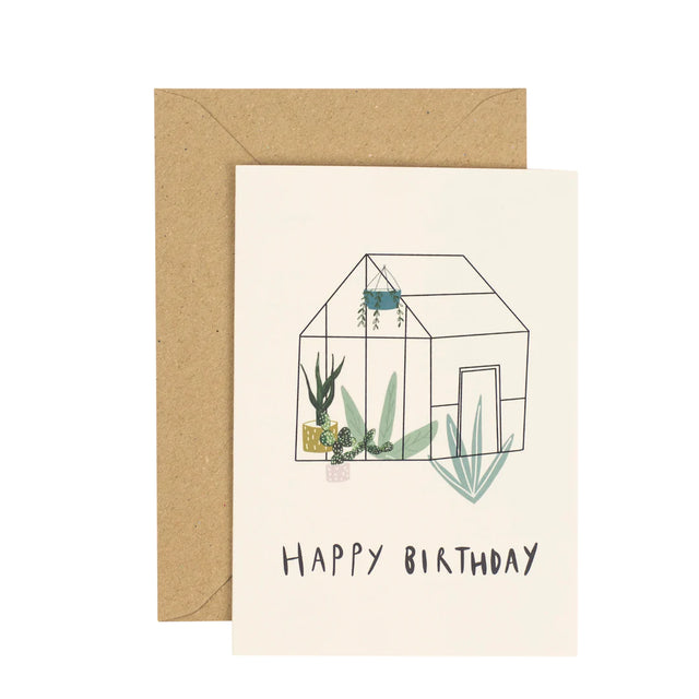 Greenhouse Birthday Card