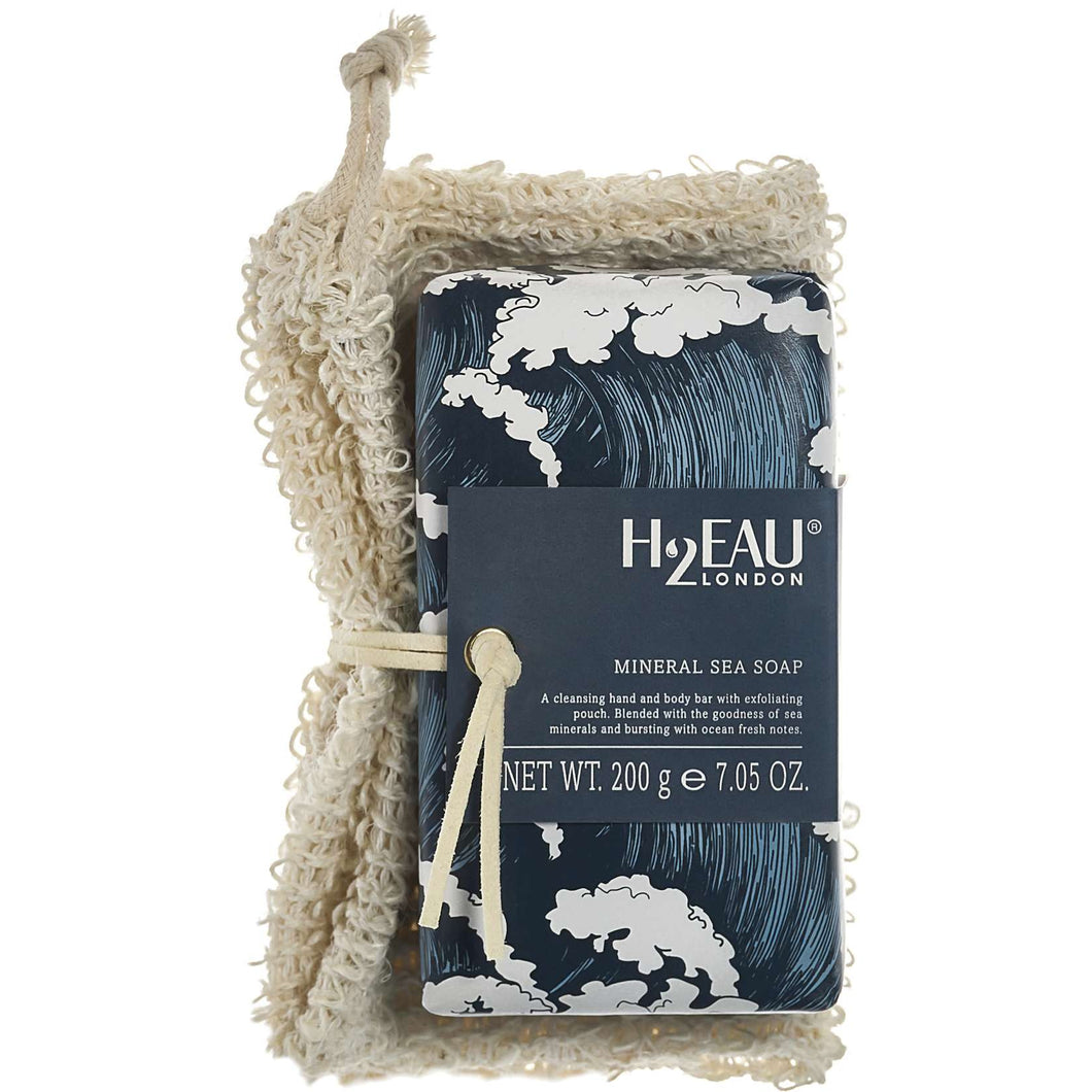 H2 Eau Mineral Sea Soap And Exfoliating Pouch