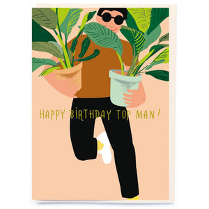 Happy Birthday Top Man Card