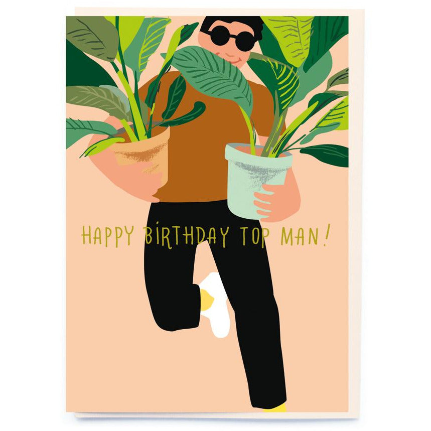 Happy Birthday Top Man Card