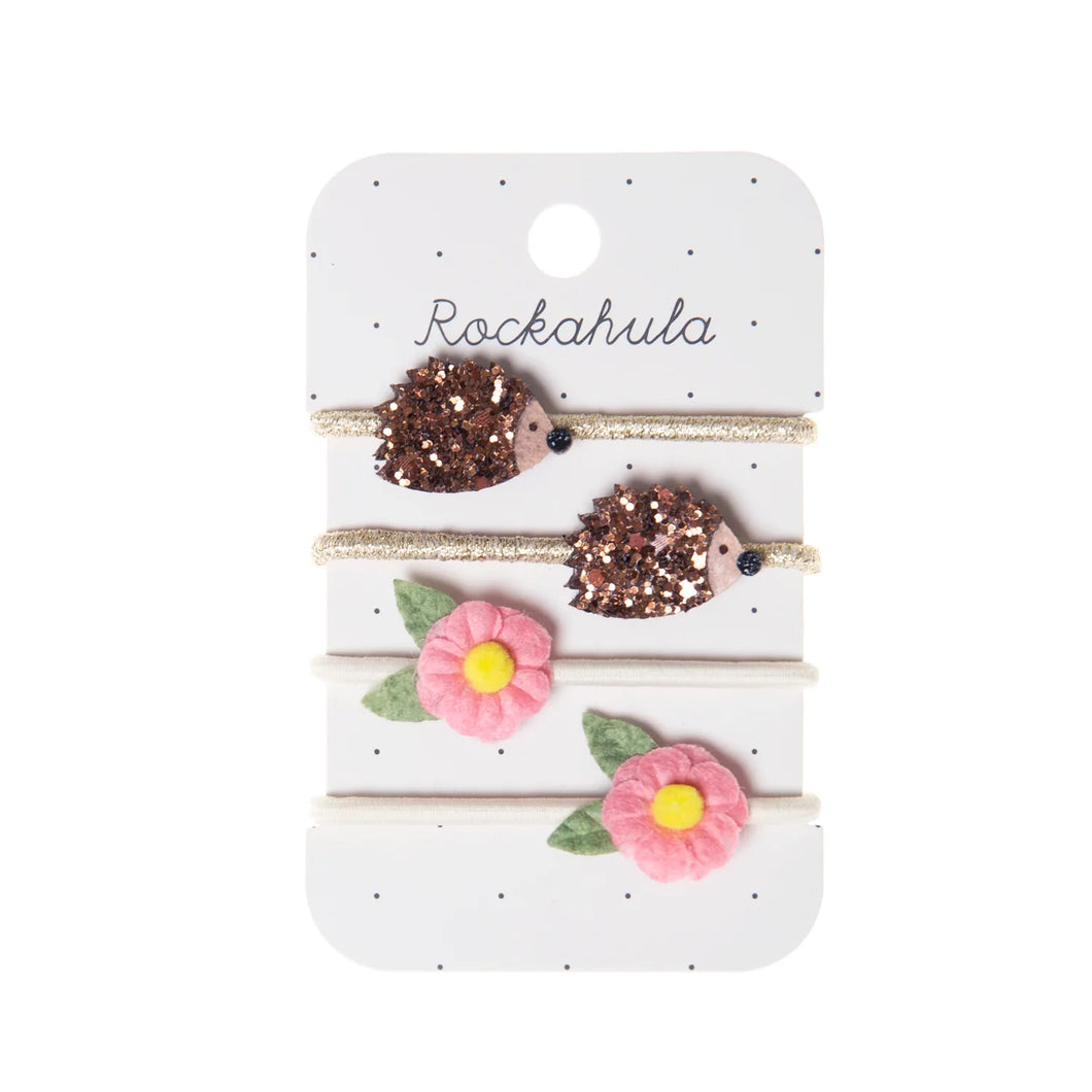 Hattie Hedgehog And Flowers Hair Bands