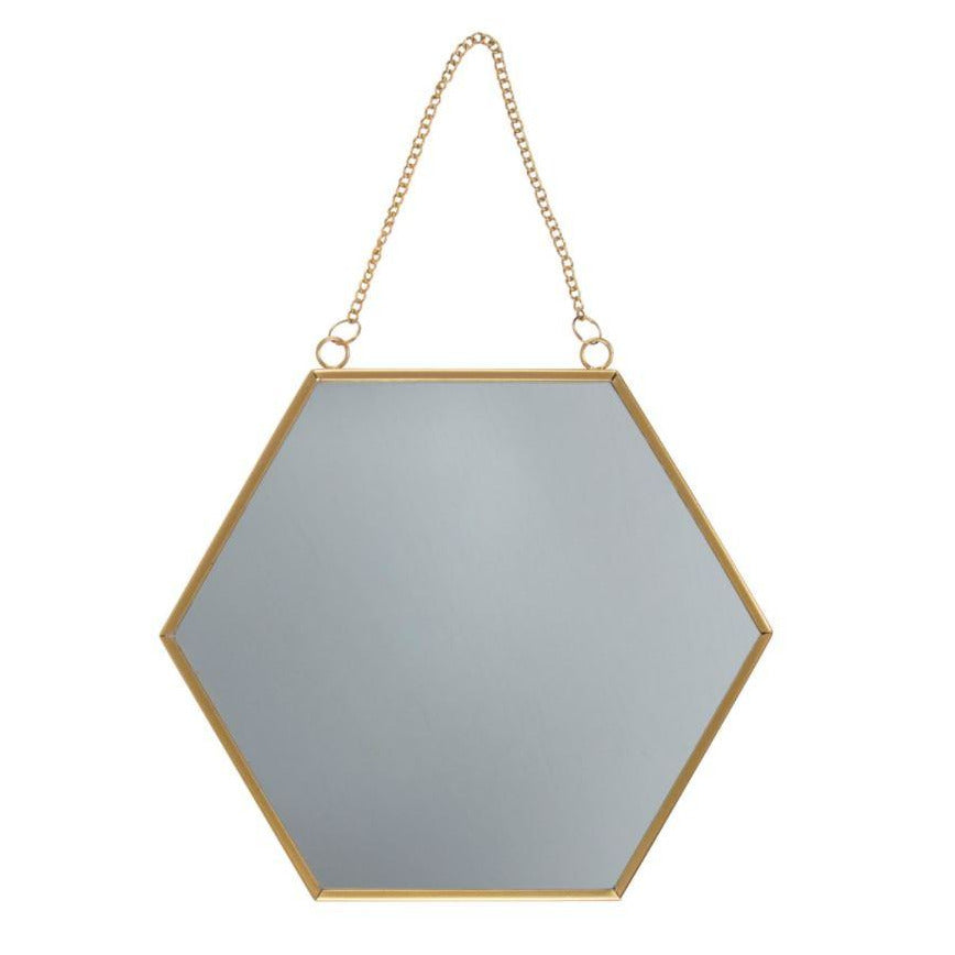 Gold Hexagon Mirror