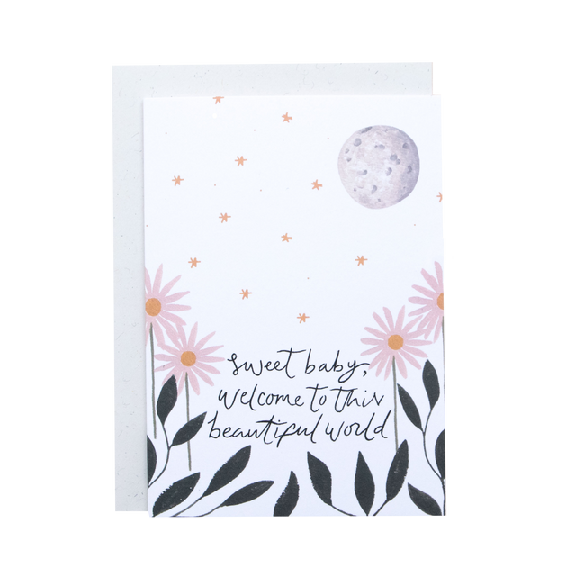 Sweet Baby Welcome Card
