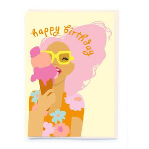 Happy Birthday Ice Cream Card