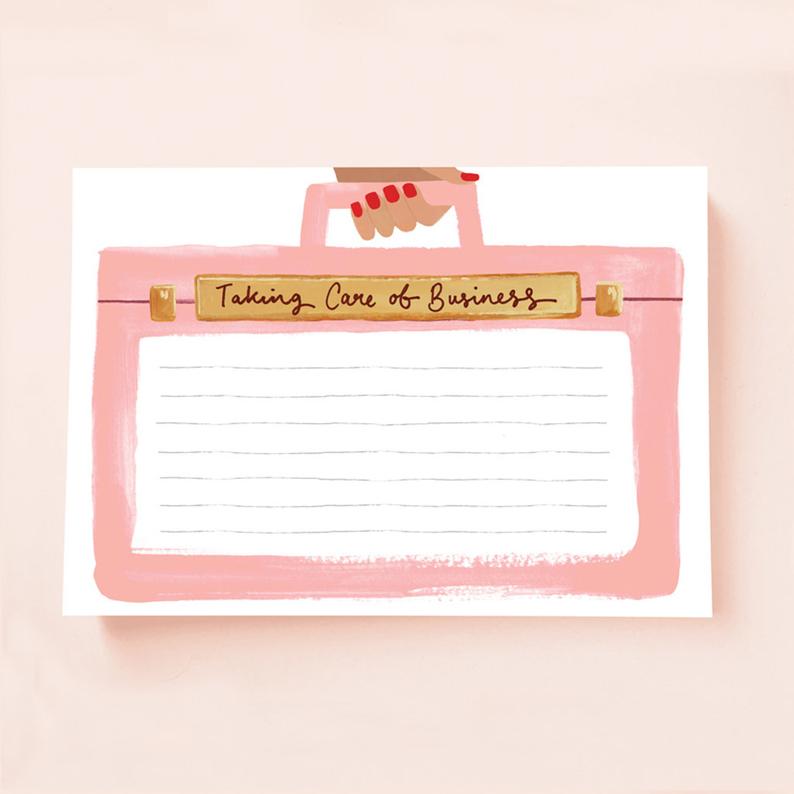 Taking Care Of Business Notepad