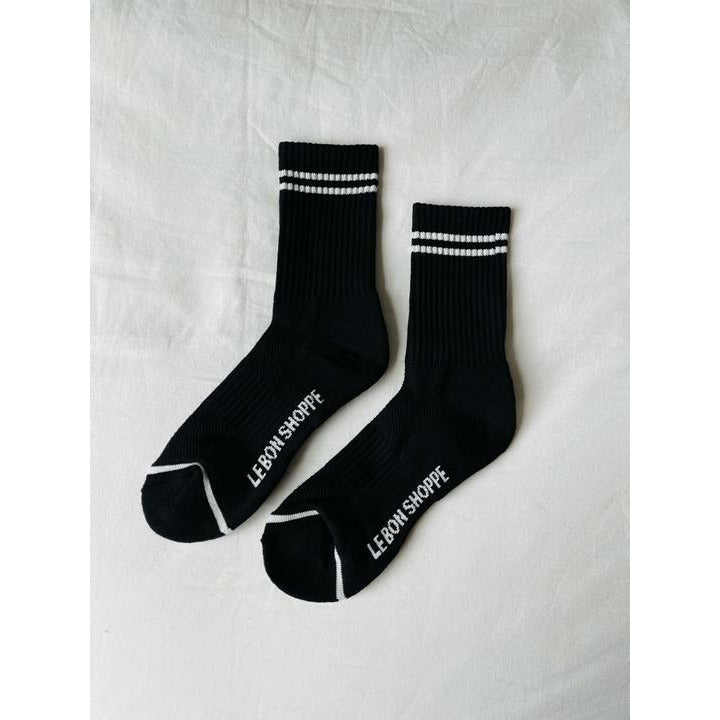 Boyfriend Socks - Black Noir