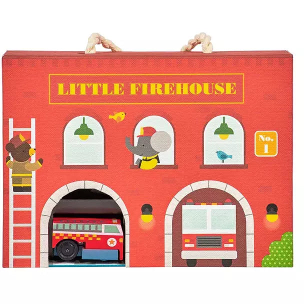 Firehouse Wind Up And Go Playset