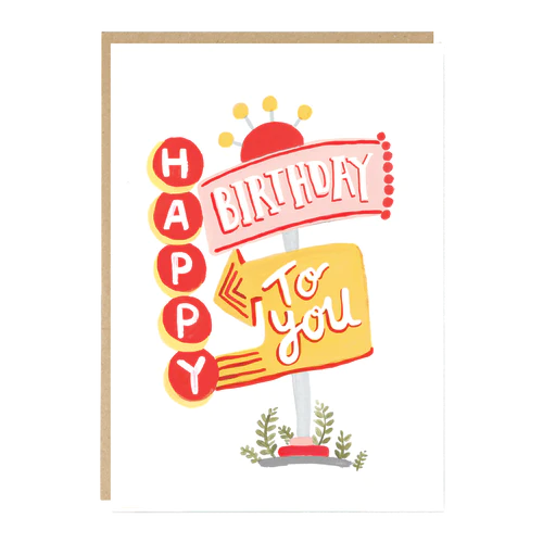 Happy Birthday Arrows Card