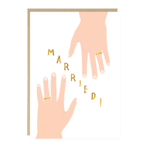 Married Rings Card