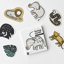 Load image into Gallery viewer, Jungle Animals Lacing Cards