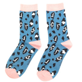 Leopard Spot Denim Ladies Socks