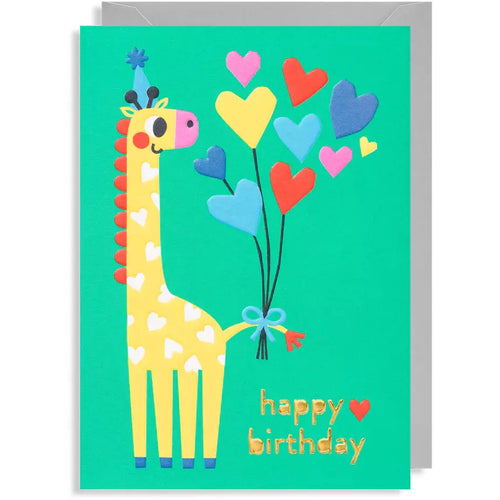 Party Giraffe Birthday Card