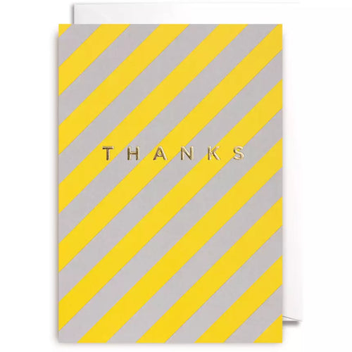Thank You Yellow Stripe Card