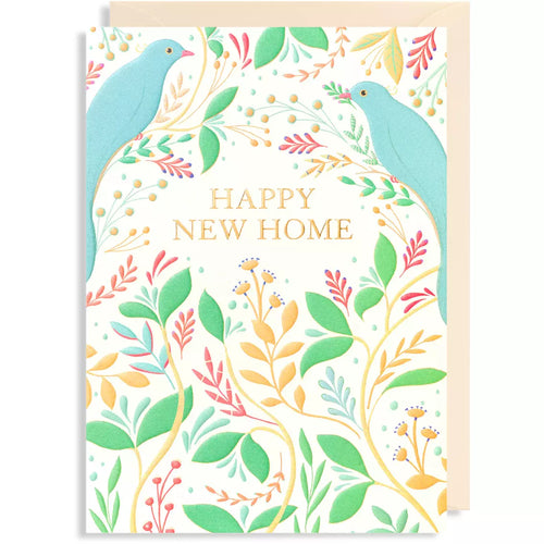 Happy New Home Birds Card