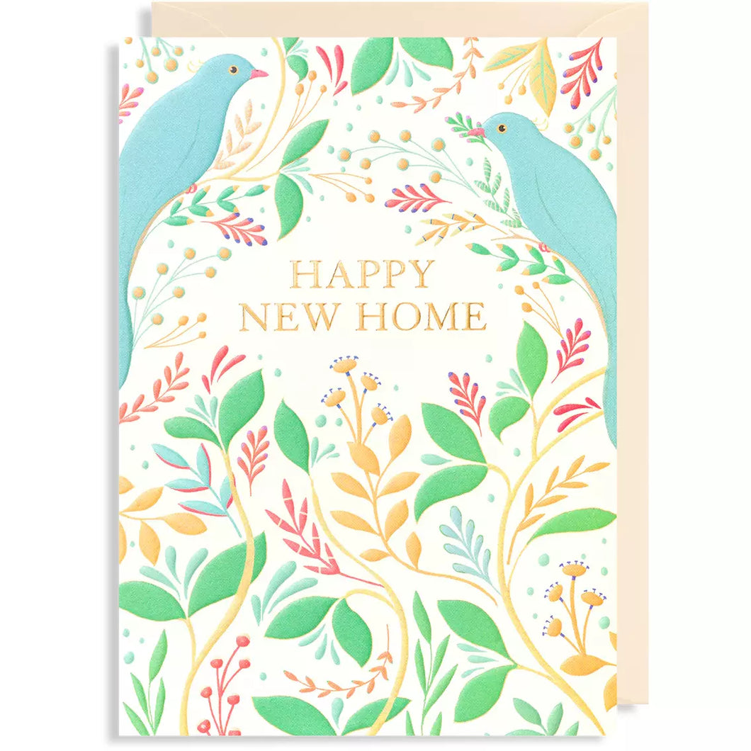 Happy New Home Birds Card