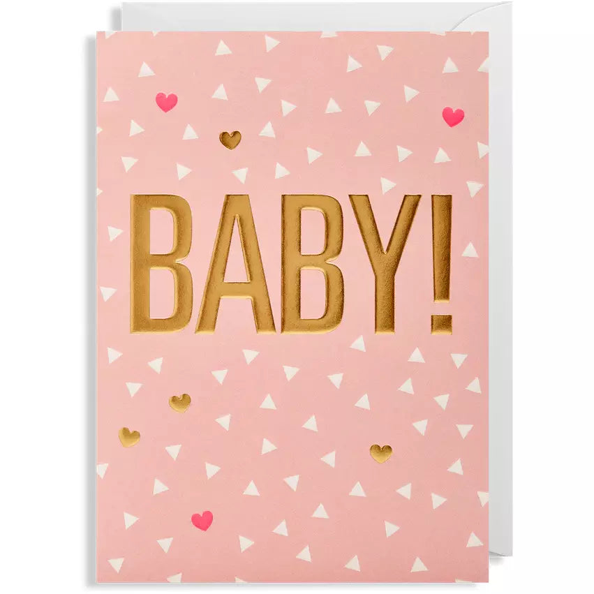 New Baby Girl Confetti Card