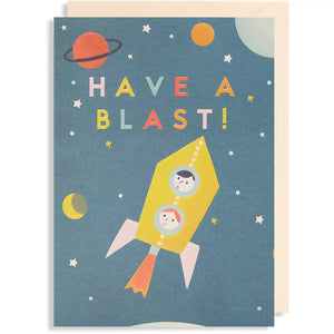 Have A Blast Rocket Birthday Card