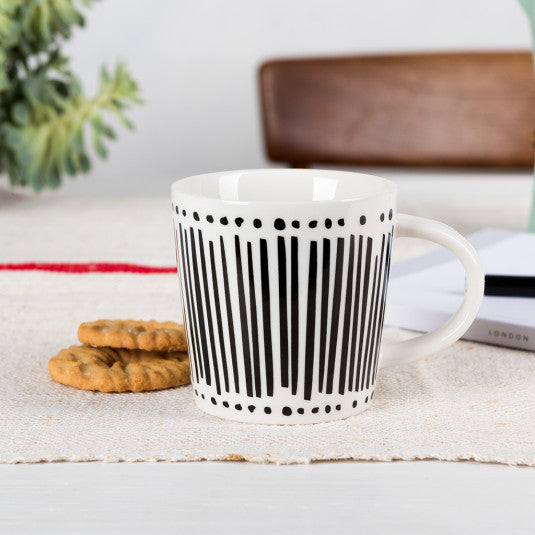 Leena Black Stripe Mug