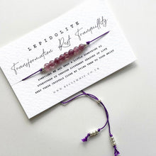 Load image into Gallery viewer, Lepidolite Crystal Bracelet