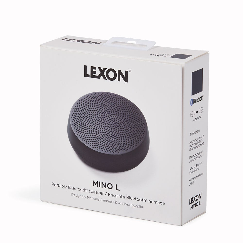 LEXON Mino L Bluetooth Speaker -Gunmetal