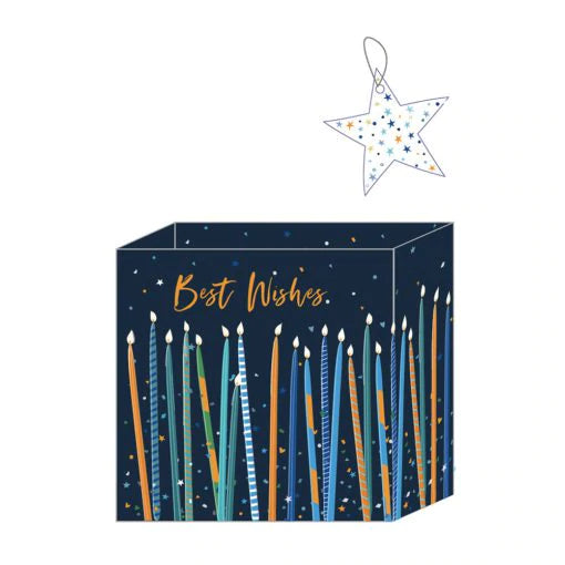 Medium Dark Candles Best Wishes Gift Bag