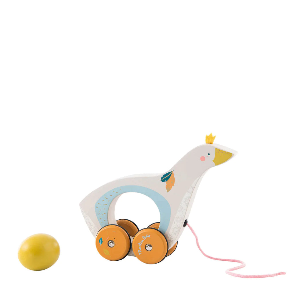 Pull Along Goose With Egg