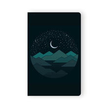 Load image into Gallery viewer, Mountains And Stars Lined Notebook