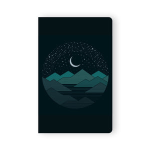 Mountains And Stars Lined Notebook