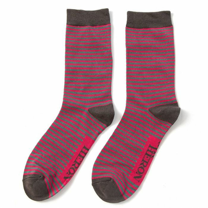 Set of 3 Bamboo Mini Stripes Socks